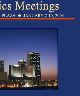 2004 Joint Mathematics Meetings, Phoenix Civic Plaza, January 7-10, 2004