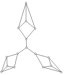 A 3-valent graph with an even number of edges but no 1-factor