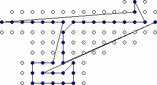 A polygonalized set of lattice points