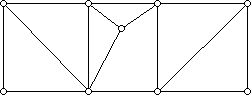 Connected graph with four odd-valent vertices