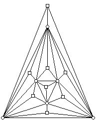 Pyramids drawn on the faces of the graph in Figure 7