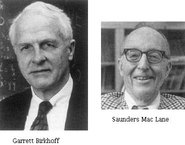 Photo of Garret Birkhoff and Saunders Mac Lane 
