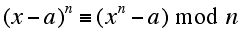 Congruence generalizing Fermat's Little Theorem