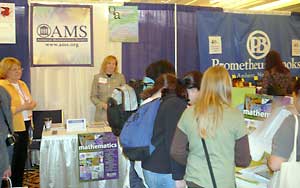 Action at the AMS booth