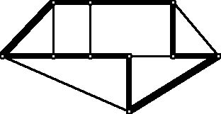 A cubic graph with an HC highlighted