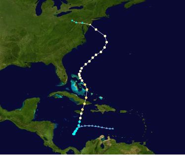 Track for Hurricane Sandy