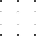4x3 array of dots