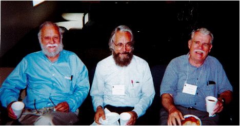 Photo of D.W. Crose, Norman Johnson, and F. Arthur Sherk