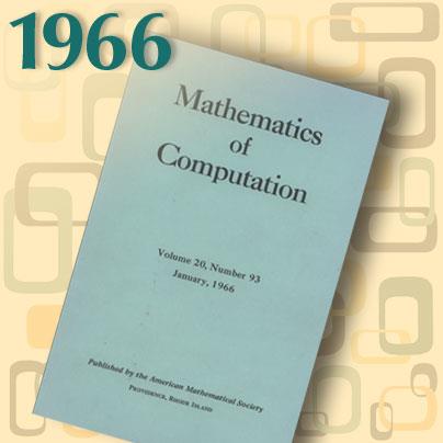 Mathematics of Computation became an official journal of the Society