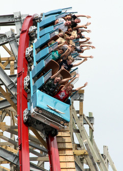 Six Flags Texas roller coaster