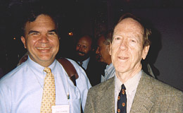 James Crowley, SIAM Executive Director, and Gilbert Strang