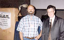 SIAM President Mac Hyman and Michael B. Ray