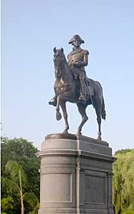 Statue of George Washington in Boston Common and Public Garden