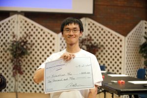 Xiaotian with his winnings