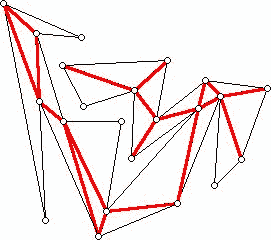 A triangulated polygon