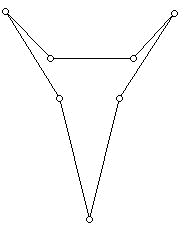 A polygon where no vertex can see all of the polygon but for which all of the polygon is visible from an internal vertex