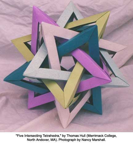 Five Intersecting Tetrahedra