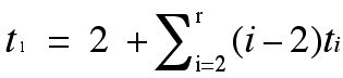 Equation for valences of a tree