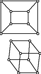 Two graphs of the 3-cube