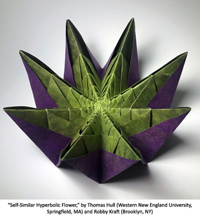 Self-Similar Hyperbolic Flower by Thomas Hull and Robby Kraft
