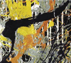 Part of a Jackson Pollock painting