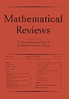 Mathematical Reviews first edition