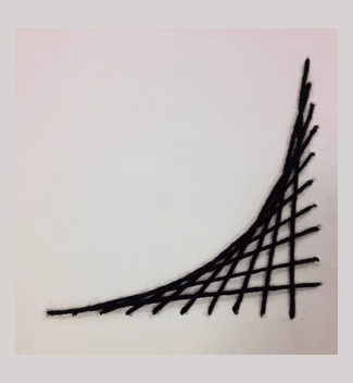Curve stitch pattern